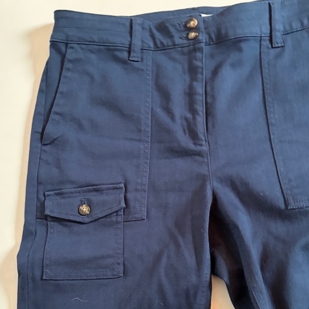 J. Jill Deep Blue Cargo Pants - Picture 3 of 10